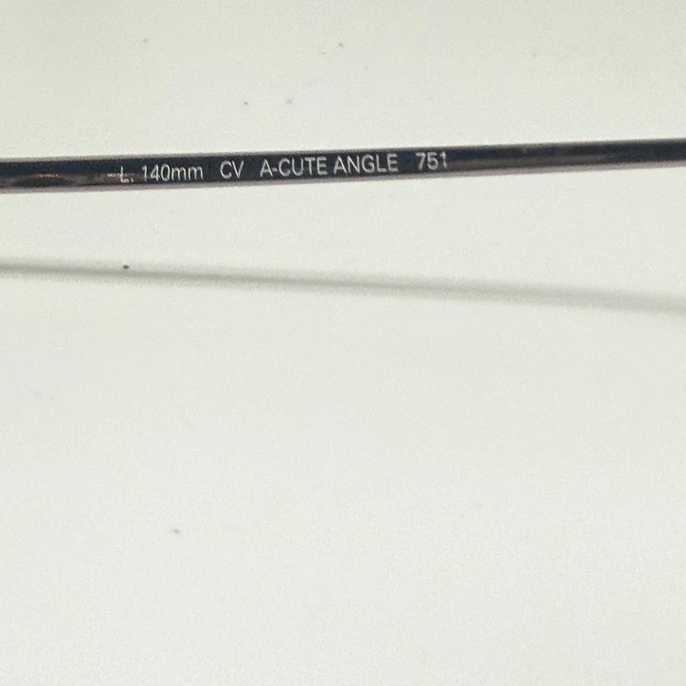 Kenneth Cole A-Cute Angle 751 Eyeglasses Pink Metal Oval Frame Italy 48-18-140